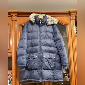 UGG Puffer Jacket with Faux Fur Trim